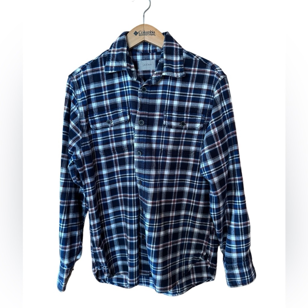 Jachs Plaid‎ Midweight Flannel Button Down Shirt